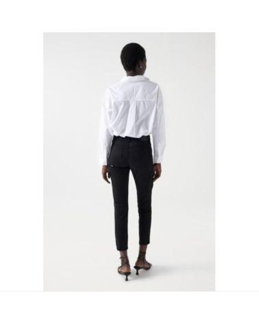 PANTALONI SALSA 21007052 CAVIGLIA NERI NEGRO
