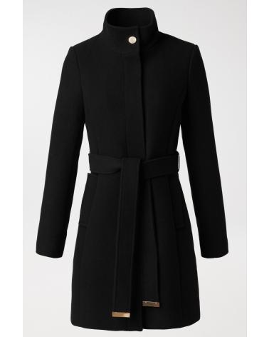 SALSA CAPPOTTO ADERENTE NERO CON CINTURA 21006875 NEGRO