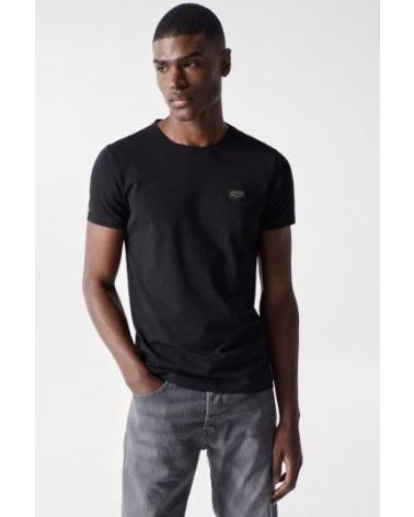 T-SHIRT SALSA NOIR EN COTON AVEC LOGO MODÈLE 21002958 NEGRO