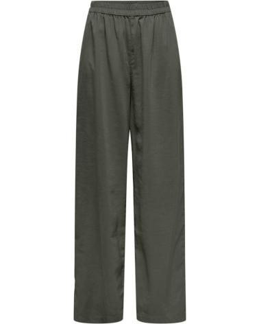 PANTALONI DRITTI WIDE LEG ONLY 15337956 VERDE VERDE