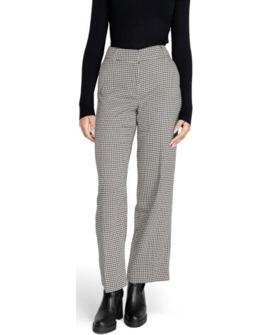 PANTALONI LARGHI QUADRI ONLY 15328058 NERI NEGRO
