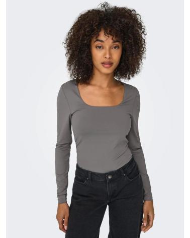 ONLY CAMISETAS DE CHICA 15302647 GRIS