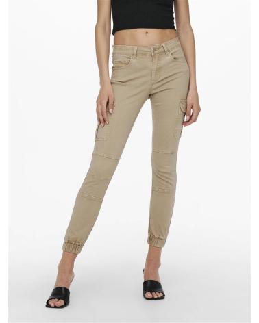 ONLY PANTALON CARGO CHEVILLE BEIGE BEIGE