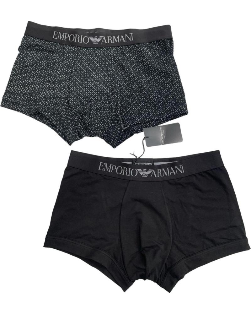 BÓXER EMPORIO ARMANI 1112103R504 NEGRO (PACK 2 UNIDADES) NEGRO