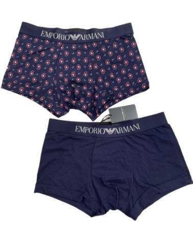BOXER EMPORIO ARMANI 1112103R504 BLU (CONFEZIONE DA 2) AZUL