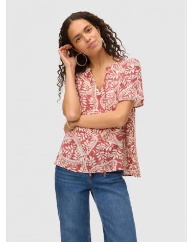BLUSA ESTAMPADA VERO MODA 10327060 VERMELHA ROJO