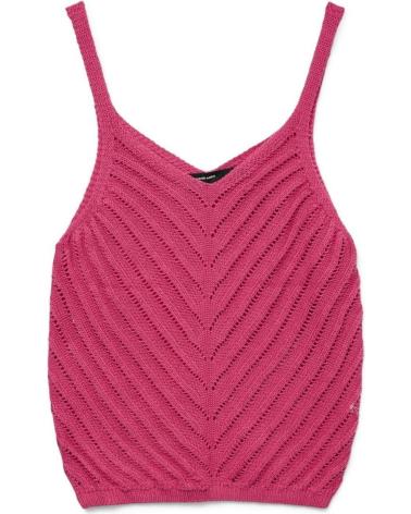 VERO MODA DÉBARDEUR EN MAILLE ROSE MODÈLE 10326463 ROSA