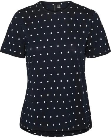 VERO MODA T-SHIRT IMPRIMÉ POIS MODÈLE 10322565 BLEU MARINE AZUL