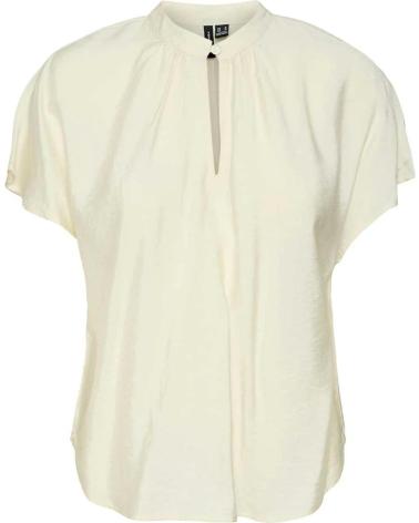 VERO MODA TOP MANICHE CORTE COLLO COREANA MODELLO 10322382 BEIGE BEIGE