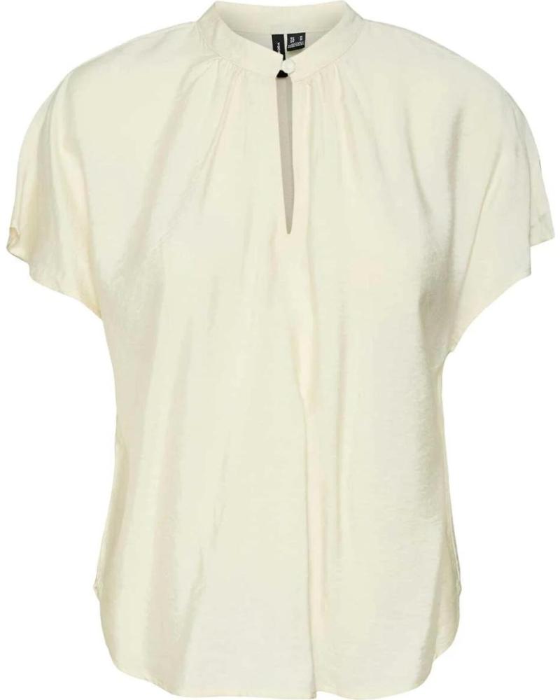 VERO MODA KURZARM-TOP STEHKRAGEN MODELL 10322382 BEIGE BEIGE
