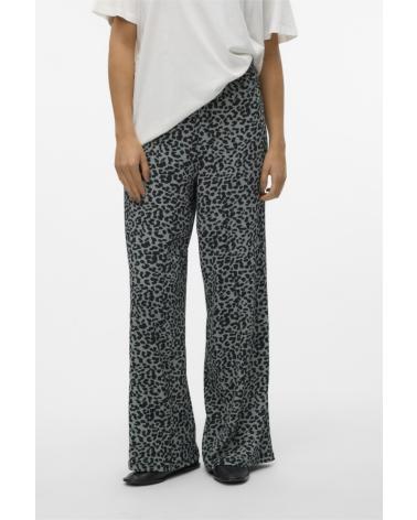 PANTALON VERO MODA 10322082 À IMPRIMÉ VERT VERDE
