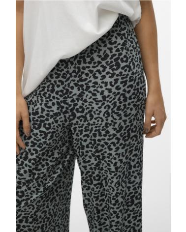 PANTALON VERO MODA 10322082 À IMPRIMÉ VERT VERDE