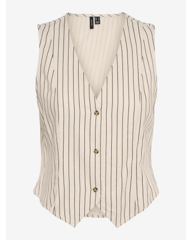 VERO MODA GILET FEMME 10321606 BEIGE BEIGE