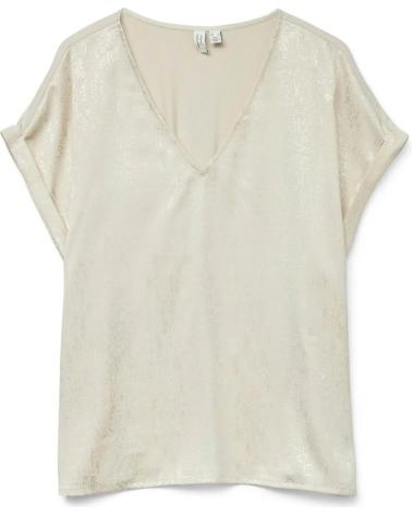 T-SHIRT À MANCHES COURTES VERO MODA 10320751 BEIGE BEIGE