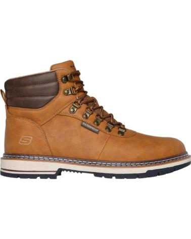 SKECHERS BOTAS CORADO-MEMPHIS CUERO MARRÓN MARRóN
