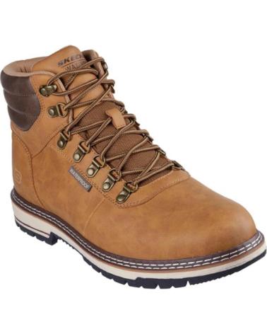 SKECHERS BOTAS CORADO-MEMPHIS CUERO MARRÓN MARRóN