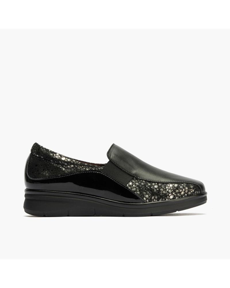 MOCASSINO ELASTICO PITILLOS 10702 NERO NEGRO