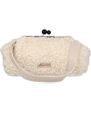 BORSA A MANO MARIA MARE BOLLA C59011 BEIGE CON TEXTURE AGNELLO BEIGE