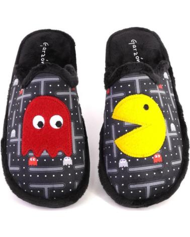 PANTOFOLE GARZON MODELLO P359 246 NERE PAC-MAN NEGRO
