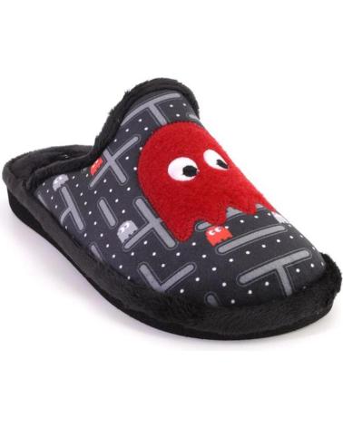 PANTOFOLE GARZON MODELLO P359 246 NERE PAC-MAN NEGRO