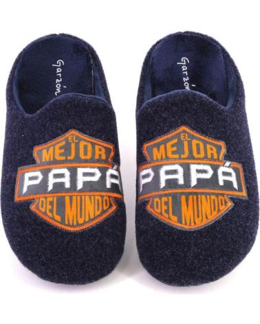 PANTOFOLE GARZON MODELLO 8359 279 BLU MARINO 'MIGLIOR PAPÀ' AZUL MARINO
