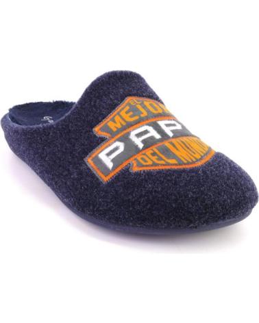 PANTOFOLE GARZON MODELLO 8359 279 BLU MARINO 'MIGLIOR PAPÀ' AZUL MARINO