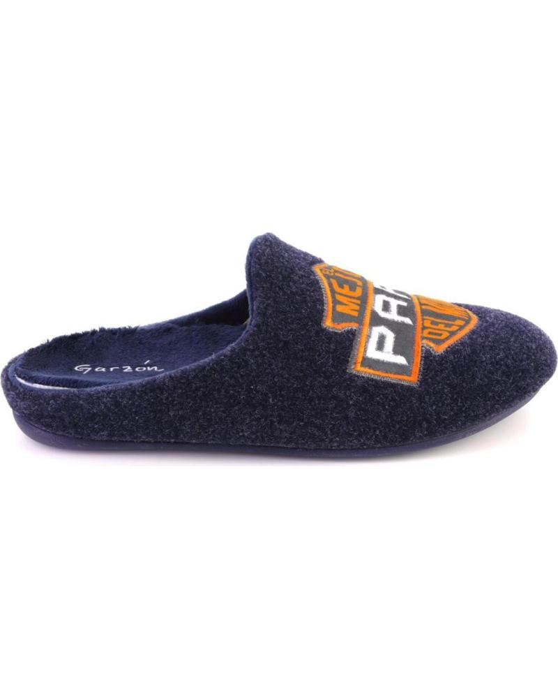 PANTOFOLE GARZON MODELLO 8359 279 BLU MARINO 'MIGLIOR PAPÀ' AZUL MARINO