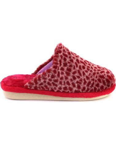 GARZON P200 392 PANTOFOLA ROSSA STAMPA ANIMALIER ROJO