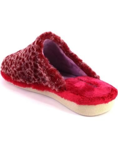 GARZON P200 392 PANTOFOLA ROSSA STAMPA ANIMALIER ROJO
