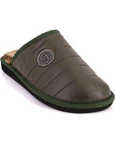GARZON P932 390 PANTOFOLA DA CASA KAKI FODERATA KAKI