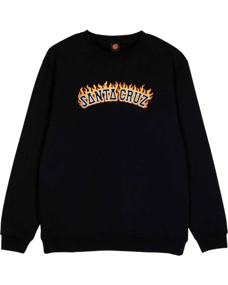 SANTA CRUZ SUDADERA BURNT COLLEGIATE CREW NEGRA NAN