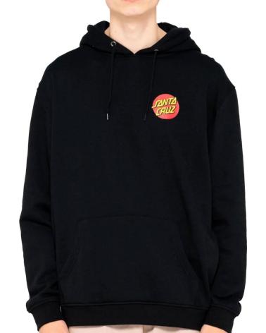 SUDADERA CON CAPUCHA NEGRA SANTA CRUZ CLASSIC DOT CHEST NAN
