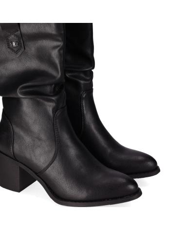CHIKA10 YANG 05 STIVALI SLOUCHY NERI CON TACCO MEDIO NEGRO-BLACK