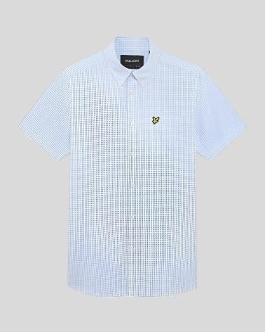 LYLE  SCOTT SW2213V-CLARO CAMISAS DE CHICO AZUL