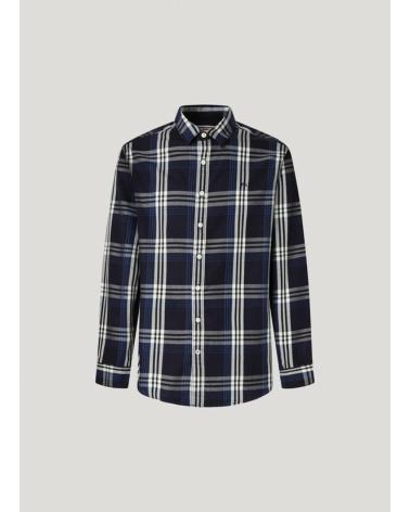 CAMICIA A QUADRI PEPE JEANS PM3090824 BLU AZUL