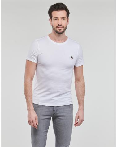 T-SHIRT MASCULINA JOTT PIETRO BRANCA COM LOGÓTIPO BORDADO BLANCO