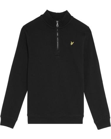 MAGLIONE LYLE & SCOTT KN2112VC NERO CON ZIP A QUARTO NEGRO