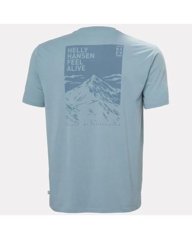HELLY HANSEN 63082-CLARO CAMISETAS DE CHICO AZUL