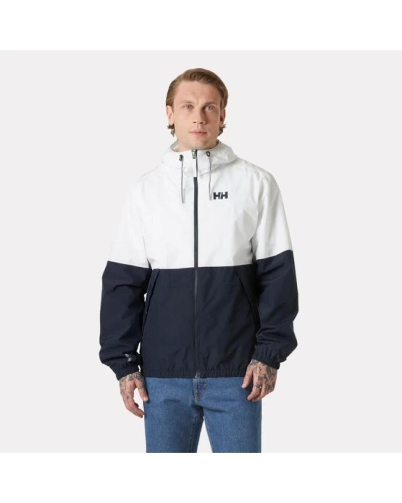 ZWEIFARBIGE JACKE HELLY HANSEN 54392 WEISS UND MARINEBLAU BLANCO