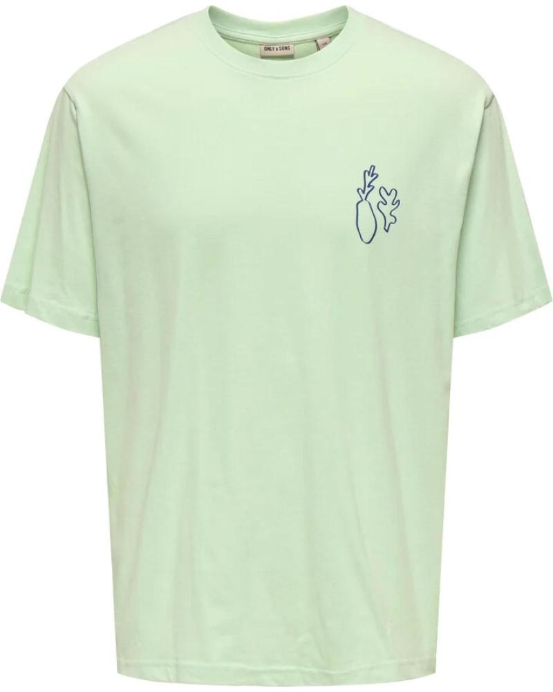 ONLY SONS CAMISETAS DE CHICO 22035267-CLARO VERDE