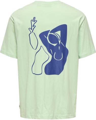 ONLY SONS CAMISETAS DE CHICO 22035267-CLARO VERDE
