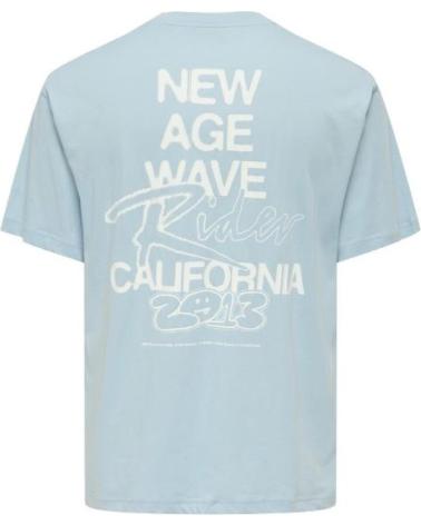 ONLY SONS CAMISETAS DE CHICO 22034304-CLARO AZUL