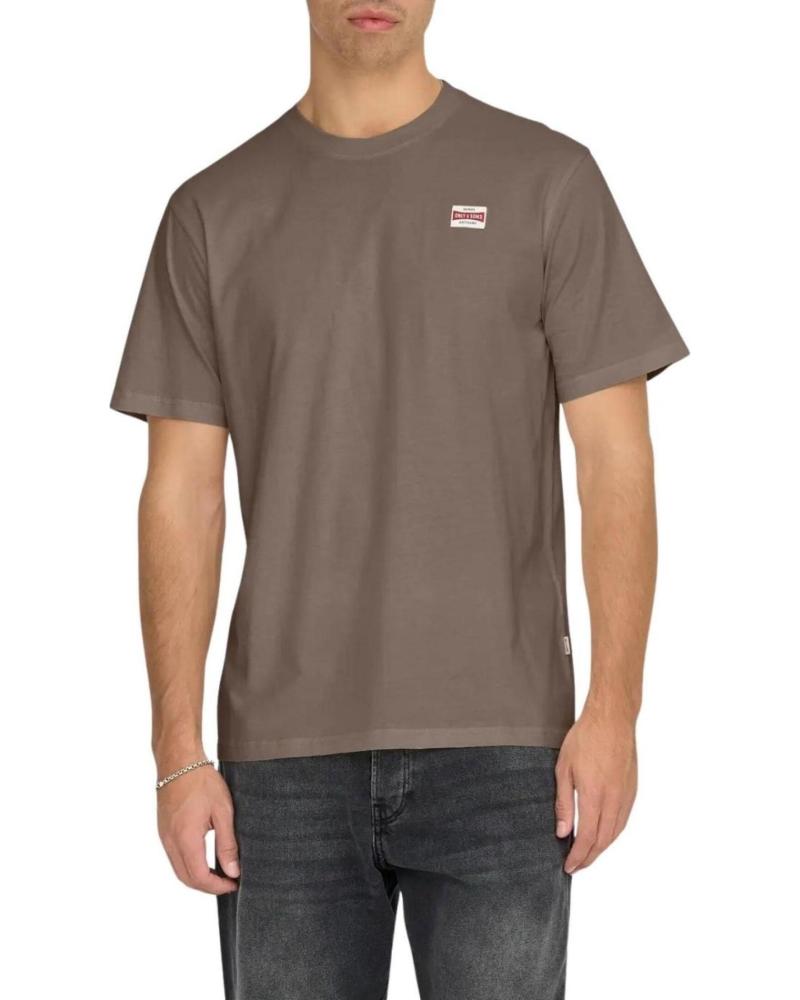 ONLY SONS CAMISETAS DE CHICO 22033190 MARRON MARRóN