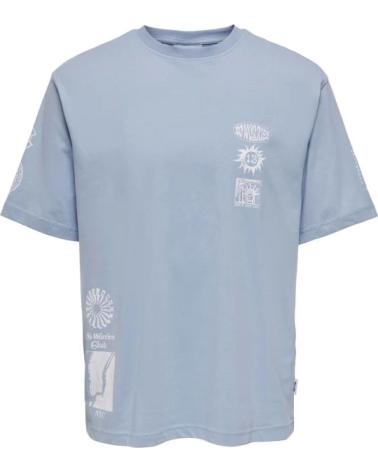 ONLY SONS CAMISETAS DE CHICO 22030960 CLARO AZUL