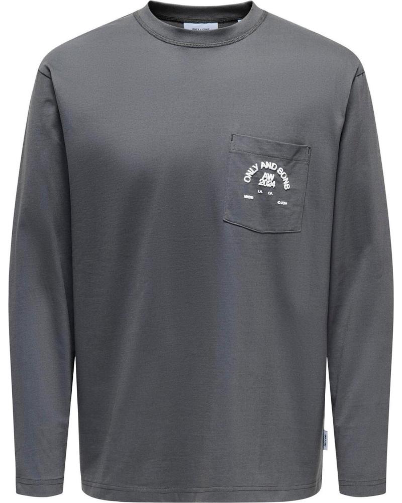 ONLY SONS CAMISETAS DE CHICO 22030605 GRIS