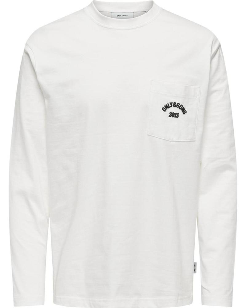 ONLY SONS CAMISETAS DE CHICO 22030605 BLANCO