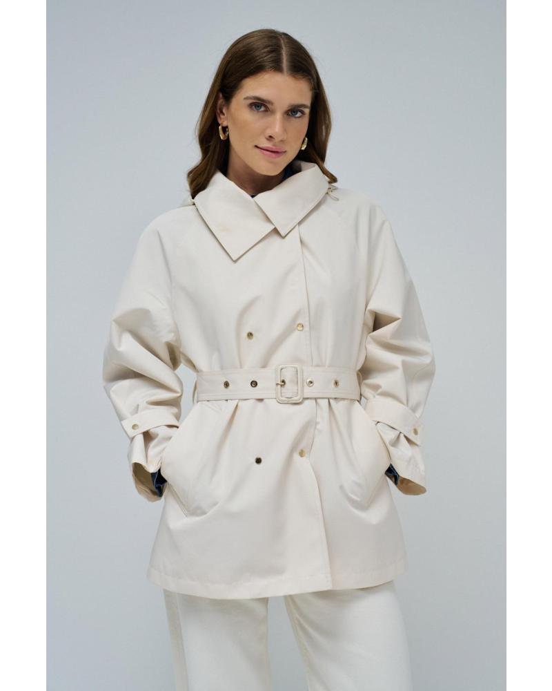 GIACCA CON CINTURA SALSA 21010381 BEIGE BEIGE