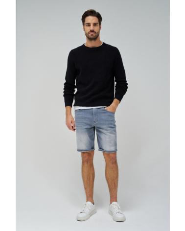 BERMUDA SALSA IN DENIM GRIGIO CON LAVAGGIO CONSUMATO 21007389 GRIS