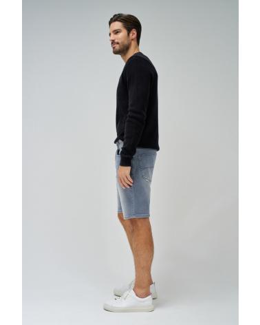 BERMUDA SALSA EN DENIM GRIS AVEC DÉLAVAGE USÉ 21007389 GRIS