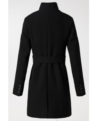 SALSA CAPPOTTO ADERENTE NERO CON CINTURA 21006875 NEGRO